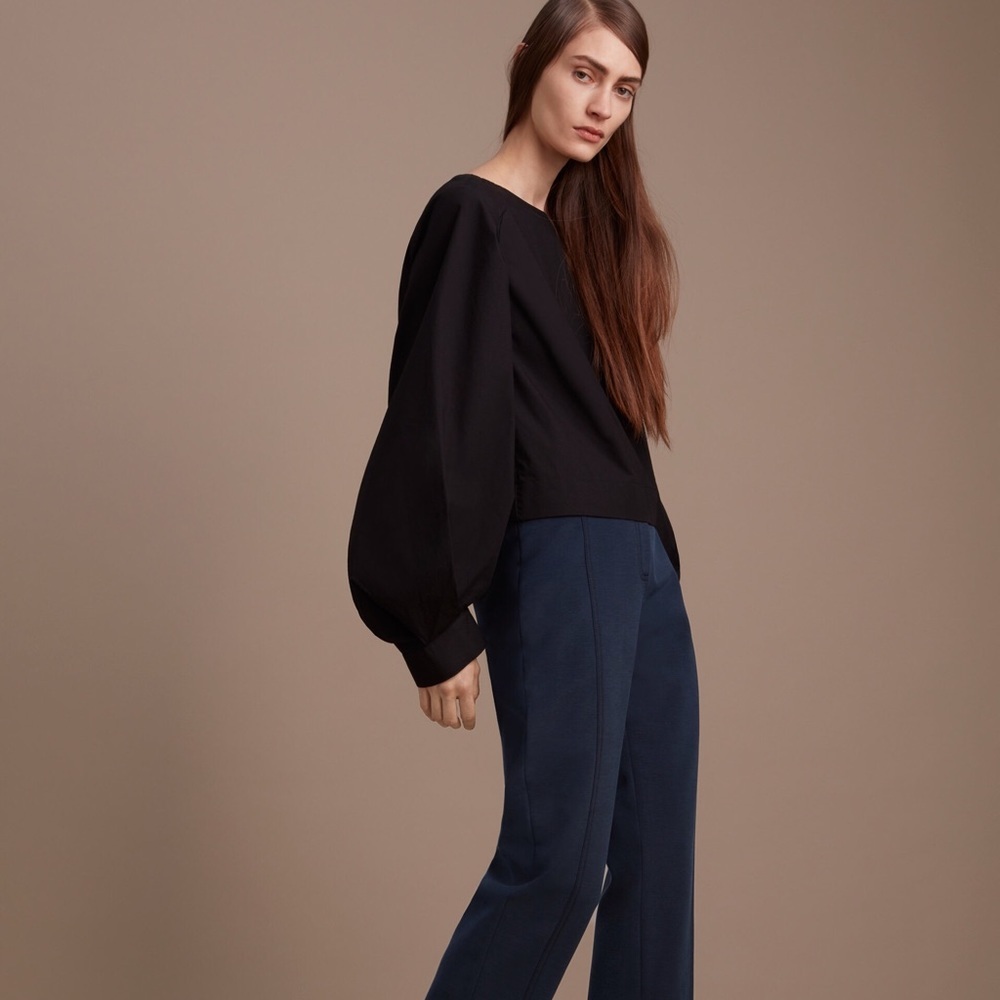 Babaton Nikki Crop Puff Sleeves Top